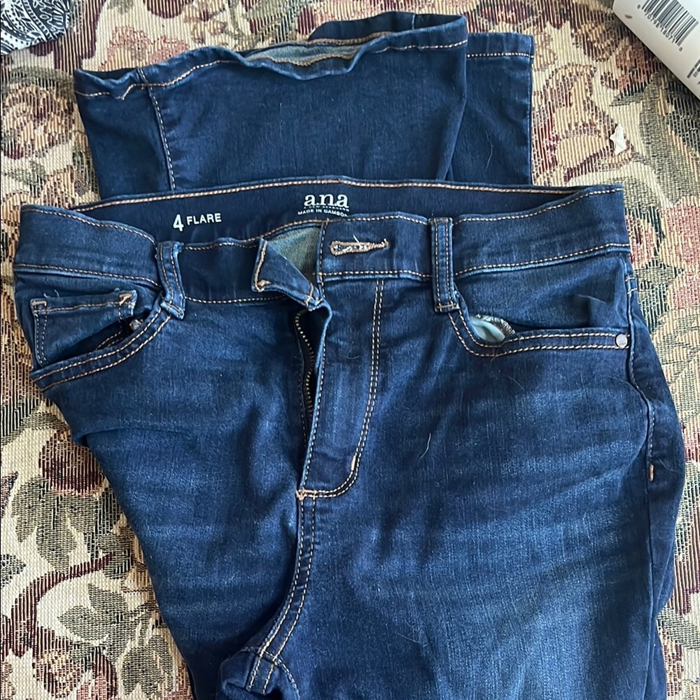 A.N.A flare size 4 jeans with stretch like new